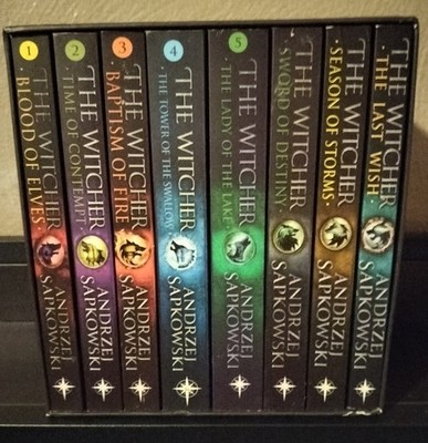 The Witcher Boxed Set, Andrzej Sapkowski, 8 books, Complete Series See Descript