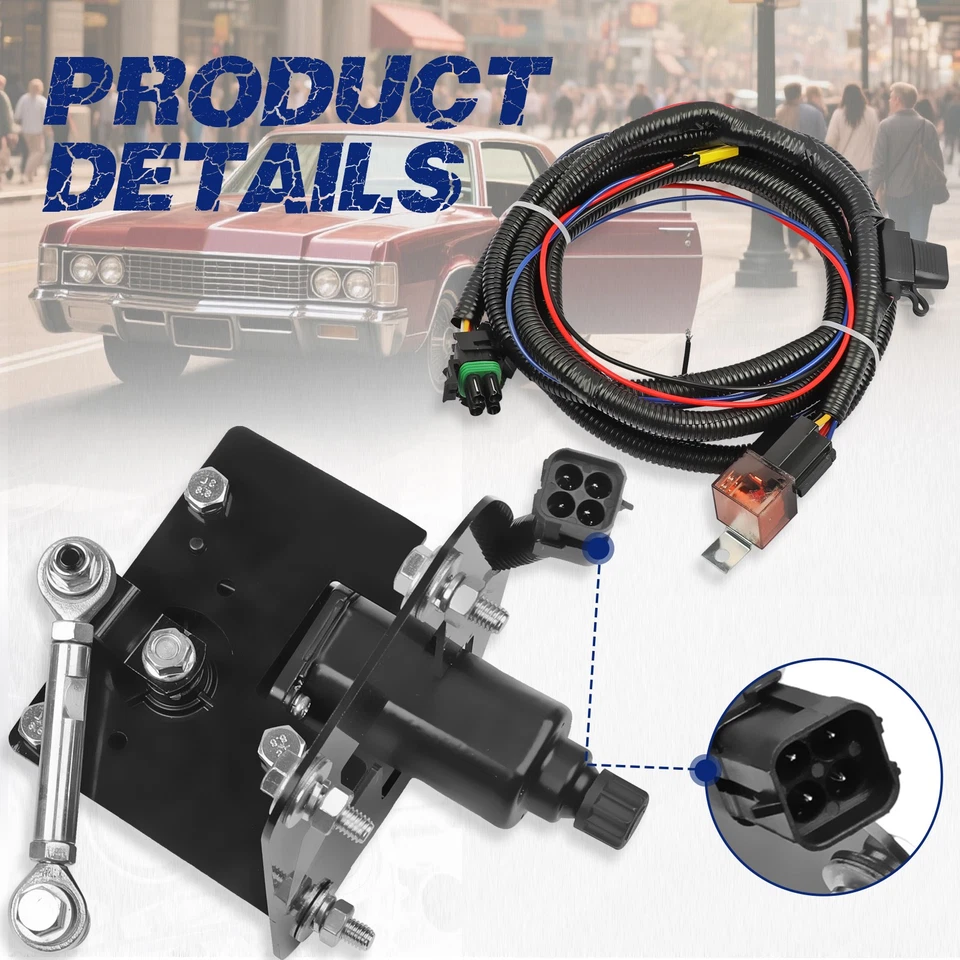 Electric Headlight Conversion Kit Motor fits for 1969-1971 Lincoln Mark III New - Image 4 of 4