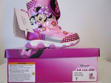 Disney Jr. Minnie Mouse Light-Up Soles Snow Boots Multicolor Size 7