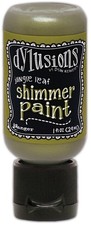 Dylusions Shimmer Paint 1oz-Jungle Leaf