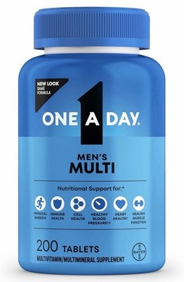 One A Day Men s Multivitamin 200 Count Daily Vitamins Vitamin D Zinc B
