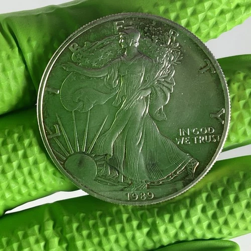 1989 US Walking Liberty 1 oz Fine (.999) Silver Dollar Coin Many Photos  #1,000