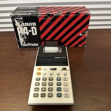 🧮 Mint Canon P4-D Electronic Calculator – Vintage 1980 – Tested Working 🧮