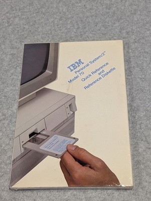 IBM Personal System/2 Model 70 Quick Reference and Reference Diskette ~ SEALED