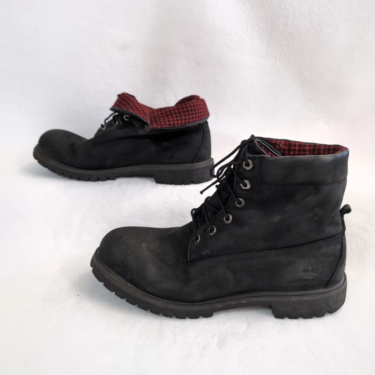 Timberland Roll Top Boots Black for sale | eBay