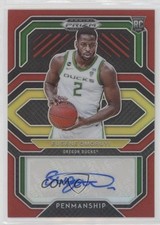 2021-22 Prizm Draft Picks College Penmanship Red /199 Eugene Omoruyi Auto 0nn9