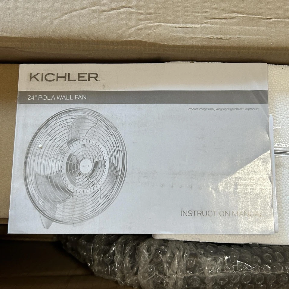 Kichler 339224SNB Wall Fan, 24", 24 Inch, Satin Natural Bronze - Image 4 of 4