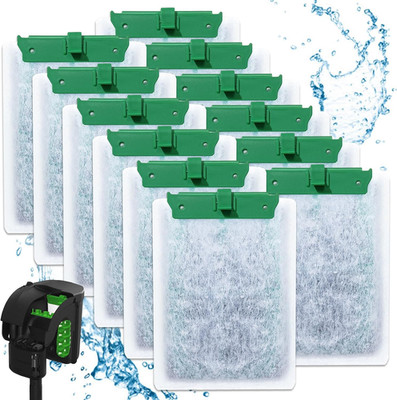 12PCS Medium Filter Cartridges Compatible with Tetra Whisper Bio-Bag Filter Cart