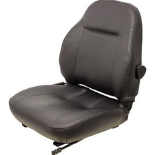 Fits White Tractor Seat Assembly - Fits Various Models - Black Vinyl