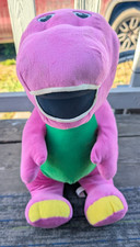 Barney Plush Talking Dinosaur 26" Fisher Price Large Purple Toy 2017 Working