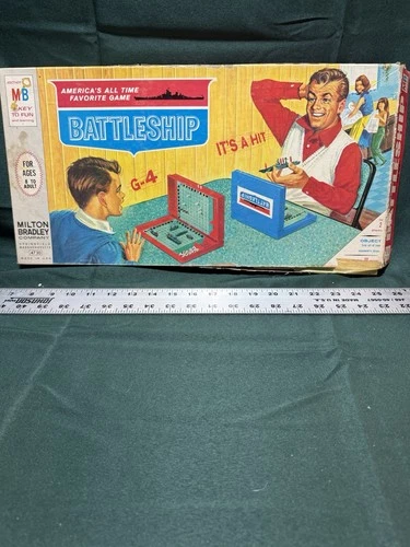 Vintage Battleship Board Game 1967 Milton Bradley Complete w/ Original Box