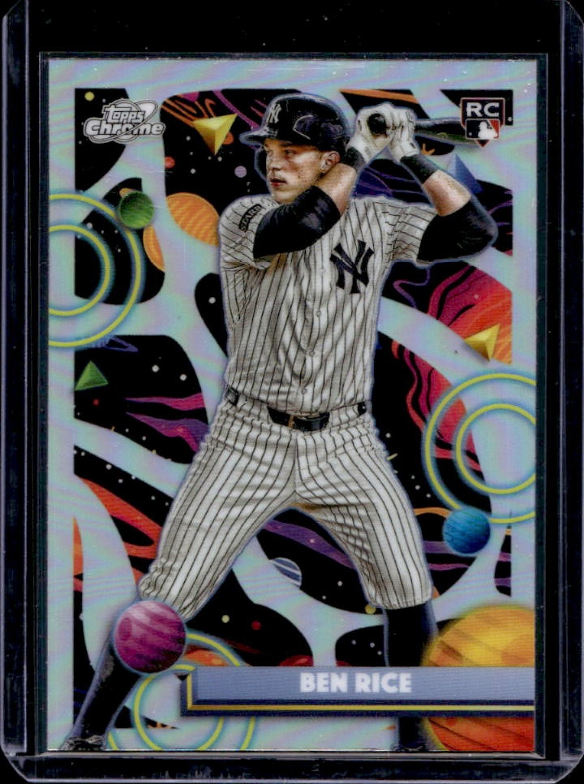 2025 Topps Cosmic Chrome Ben Rice RC Refractor Rookie #174 Yankees