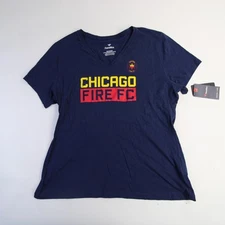 Chicago Fire FC Fanatics Short Sleeve Shirt Women's Blue New