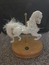 Vintage Rare BETH ALYSSA Bradley's Carousel Horse Music Box Collectible 