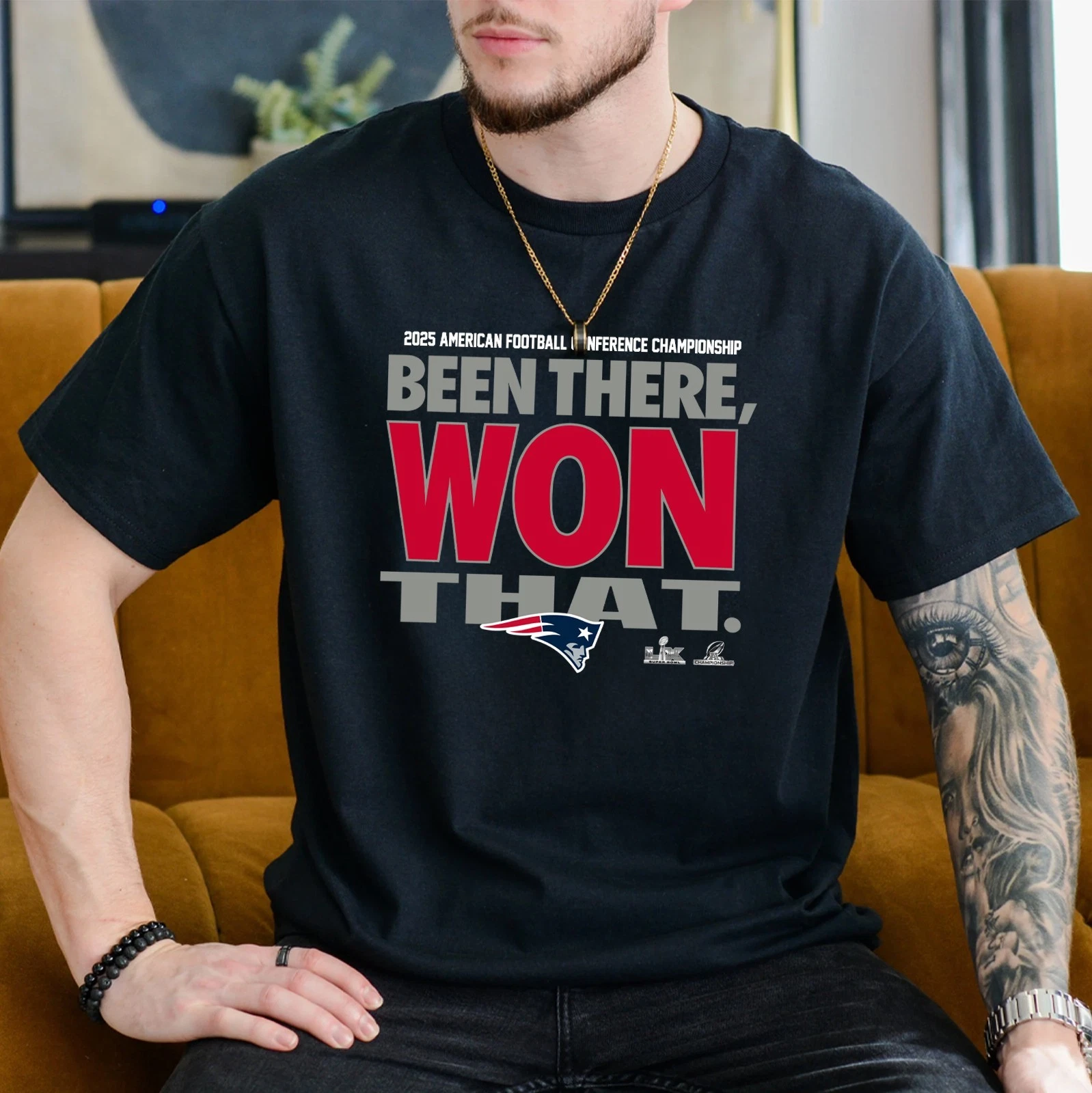 New England Patriots 2025 AFC Champions Been There Won That TShirt