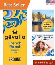 100 Arabica French Roast Dark Ground Coffee - 12 oz Fresh Seal Bag