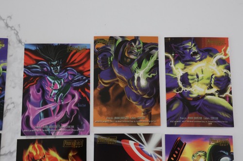 1995 Flair Marvel Annual Complete Powerblast Insert Chase 24 Card Set Fleer - Picture 14 of 18