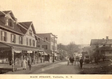 NY Valhalla New York Main Street Postcard Westchester County