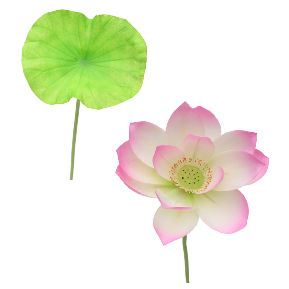 4 Pcs Simulated Lotus Leaf Plastic Artificial Plants Outdoor eBay