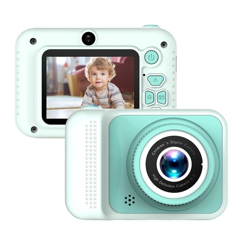 Green 1080P Digital Camera 20MP Kids Camera Cute Children Camera Cartoon Kid Set - Picture 2 of 9
