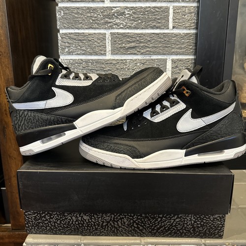 Preowned Size 13 - Jordan 3 Retro Tinker Black Cement 2019 CK4348007 - Picture 3 of 13