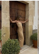 New NA-KD   XL  beige maxi dress