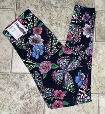 NWT Womens No Boundaries High Rise Butterfly Print Legging Pants Small 3-5