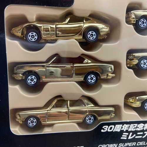 TOMY Tomica Millennium Minicar 5-piece Set 30th Anniversary Gold USED/VERYGOOD - Picture 9 of 10