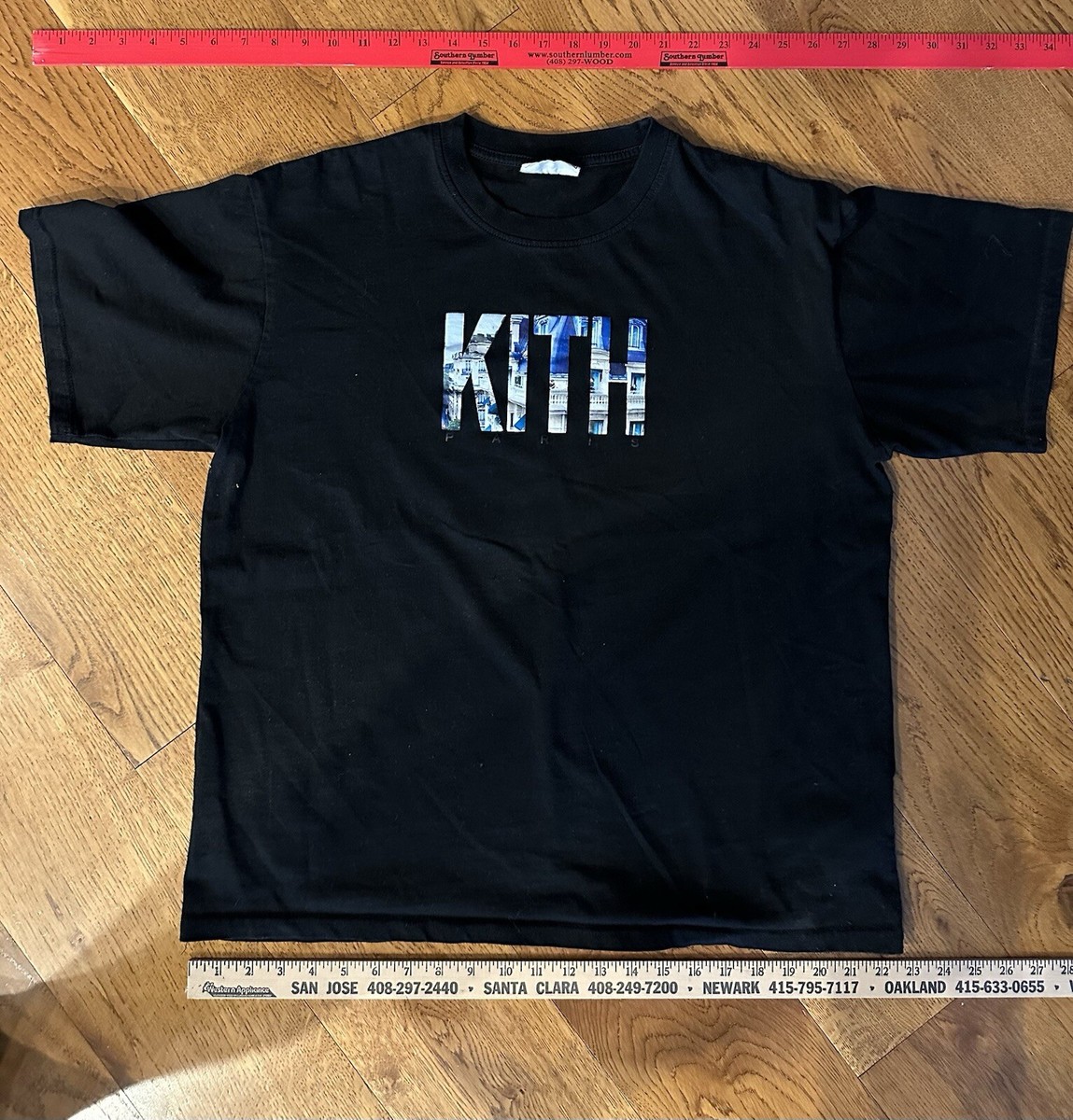 KITH Black Paris Box Classic Logo Tee XL Kith Streetwear Vintage