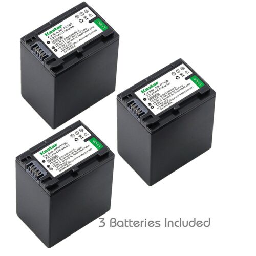Kastar NP-FV100 Battery for Sony HDR-PJ710V PJ760V PJ790V PJ810 TD10 TD20V TD30V - Photo 1 sur 12
