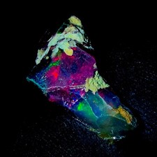 Black Opal, fire opal gemstone rough, Ethiopian natural opal 16.80 Ct 23x15 mm