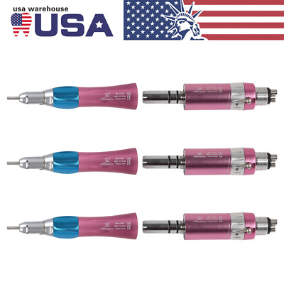 NSK Style Pink Dental Low Speed Handpiece Air Motor Straight 1-3x