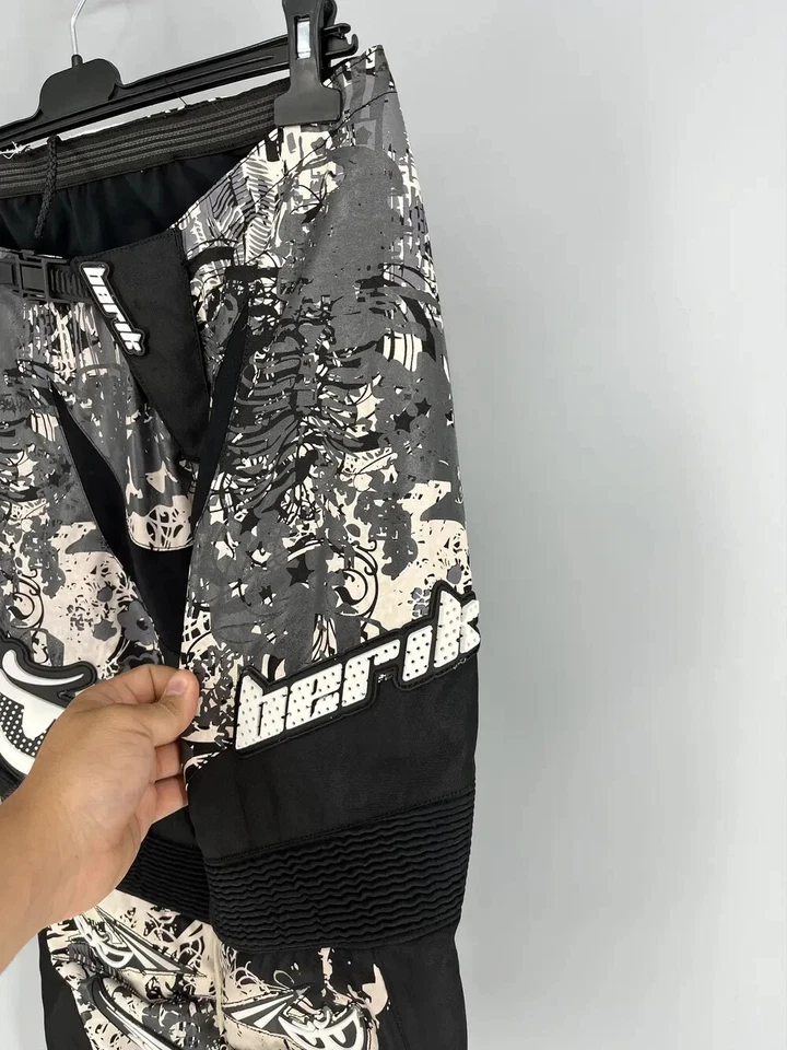 Berik Motocross Pants S/30 Black Gray Graphic Dirt Bike Enduro Racing Gear - Imagem 4 de 4