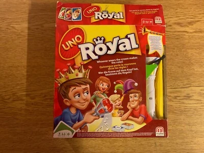 UNO Royal Kartenspiel von Mattel, mit Kronen und Sound Zepter - Bild 1 von 4
