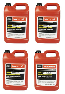 4Gallons Engine Coolant Antifreeze for FORD MOTORCRAFT Yellow Pre diluted