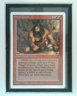 Stone Giant Revised Edition Magic The Gathering MTG 3rd Ed HP Uncommon 1994 Red
