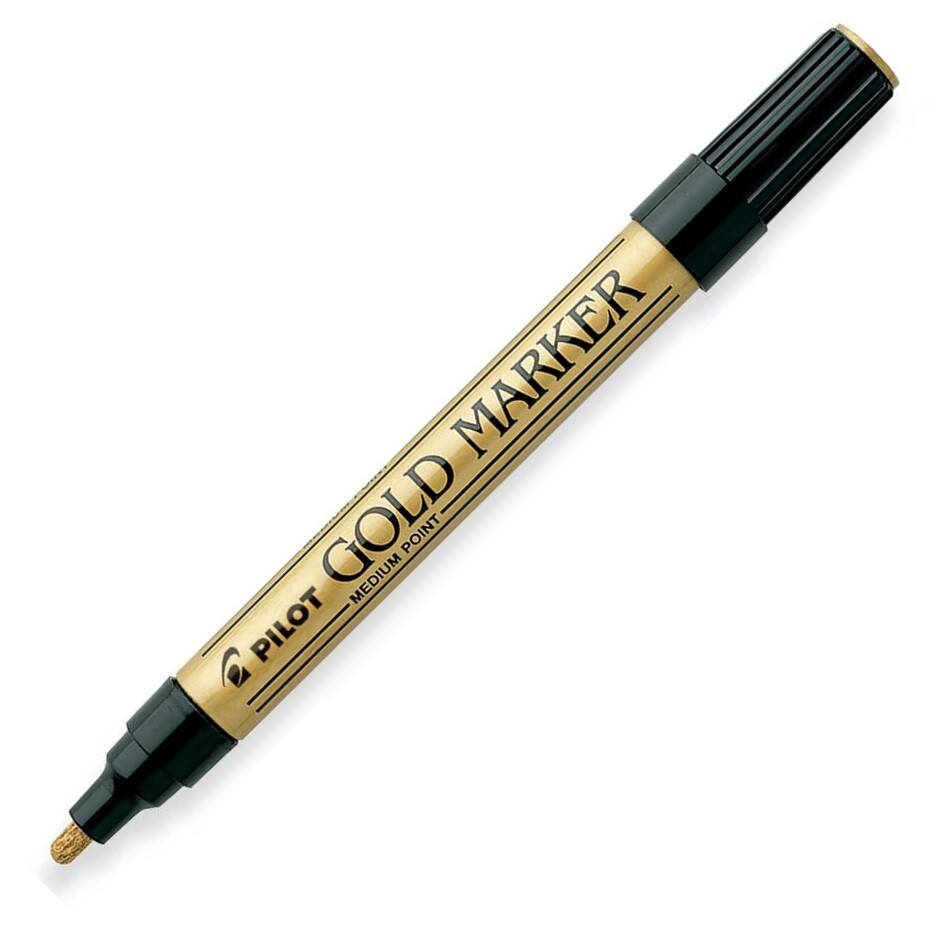 Pilot SC Metallic Paint Marker, Gold or Silver, Ex Fine or Med, Choose Quantity