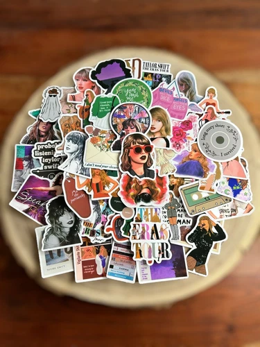 🍀 50 Taylor Swift-Design Aufkleber Sticker für z.B. Laptop Handy Skateboard 