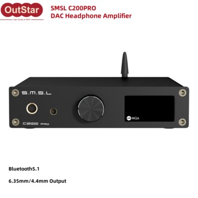 SMSL C200PRO XU-316 HiFi DAC Audio Decoder Bluetooth 5.1 Headphone Amplifier #sz