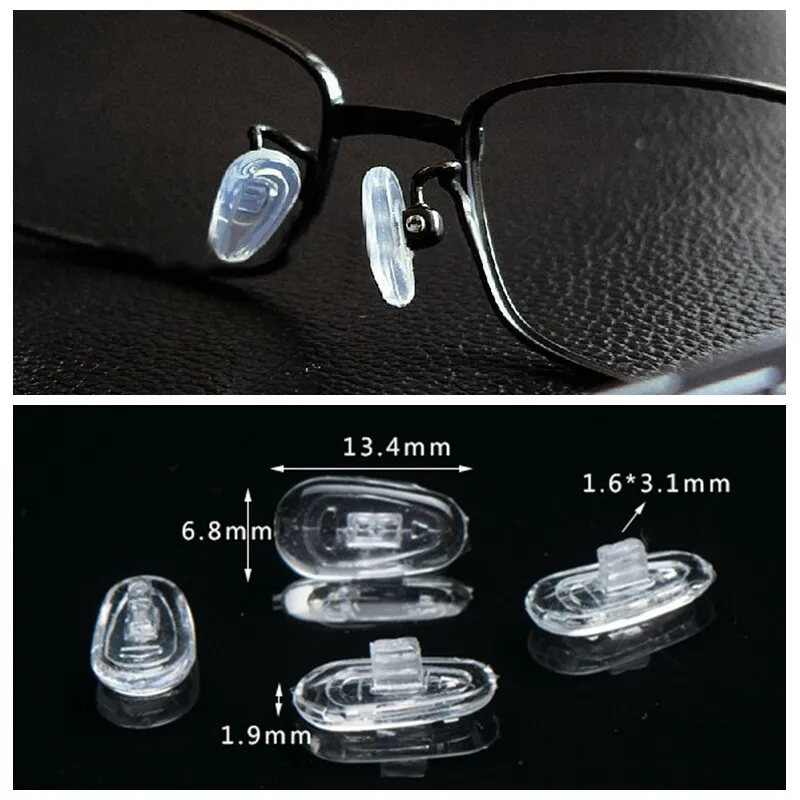 Push Or Screw In Pair Of Silicone Nose Pads Glasses Spectacles 13mm  Sunglasses