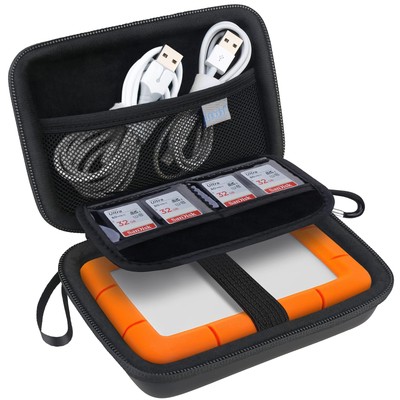 Lacdo Hard Drive Carrying Case for LaCie Rugged/Rugged Mini/Rugged Thunderbol...