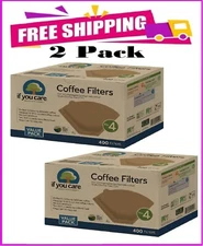 2-PACK If You Care #4 Unbleached Coffee Filter (400 ct.)
