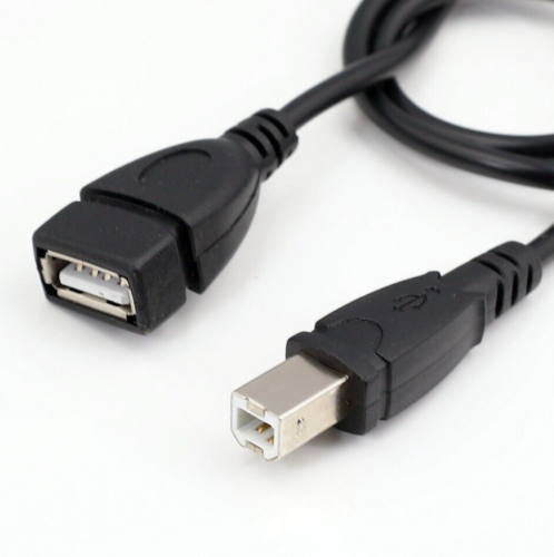 50 cm USB 2.0 Typ A Buchse auf Typ B Stecker Kabel Kabel Kabel Drucker DYMO - Bild 3 von 4