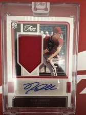 2022 Panini Three and Two #113 Nick Lodolo  /49 RPA Rookie RC Jersey Patch AUTO