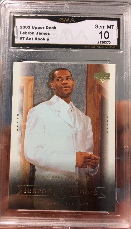 2003 LeBRON JAMES Rookie card Upper Deck Box Set #7 GEM Mint 10