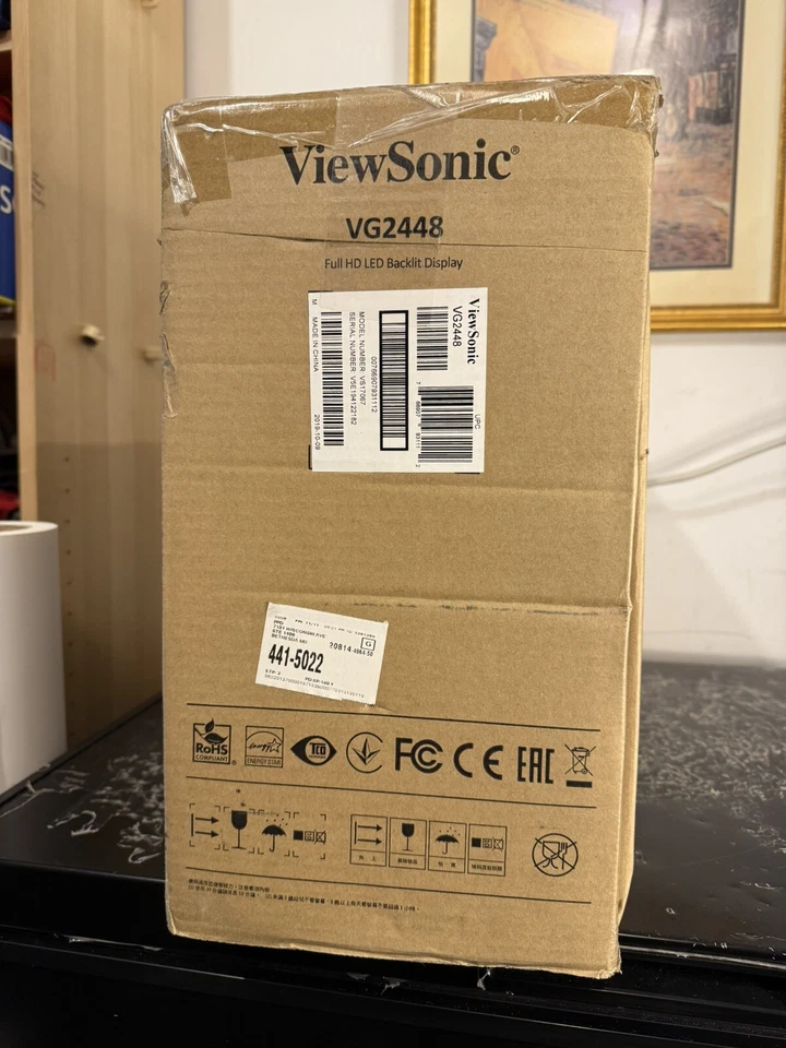 ViewSonic VG2448 24 Inch IPS 1080p Ergonomic Monitor with HDMI DisplayPort USB - Image 2 of 4