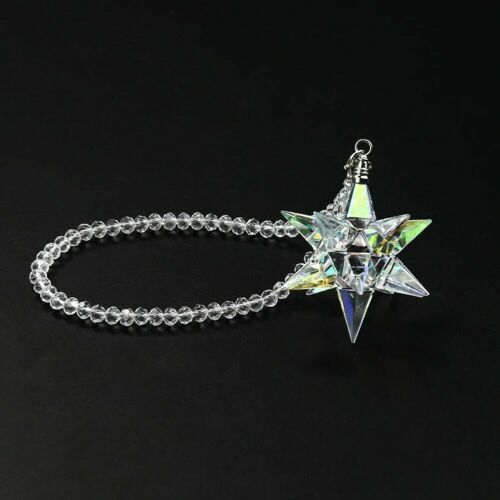 60MM3D Sun Star Suncatcher Crystal Prism Chain Decorate Family Party - Picture 6 of 6