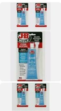 5 pack JB Weld 31310 Clear RTV Acetoxy Silicone Sealant - 3 Oz.