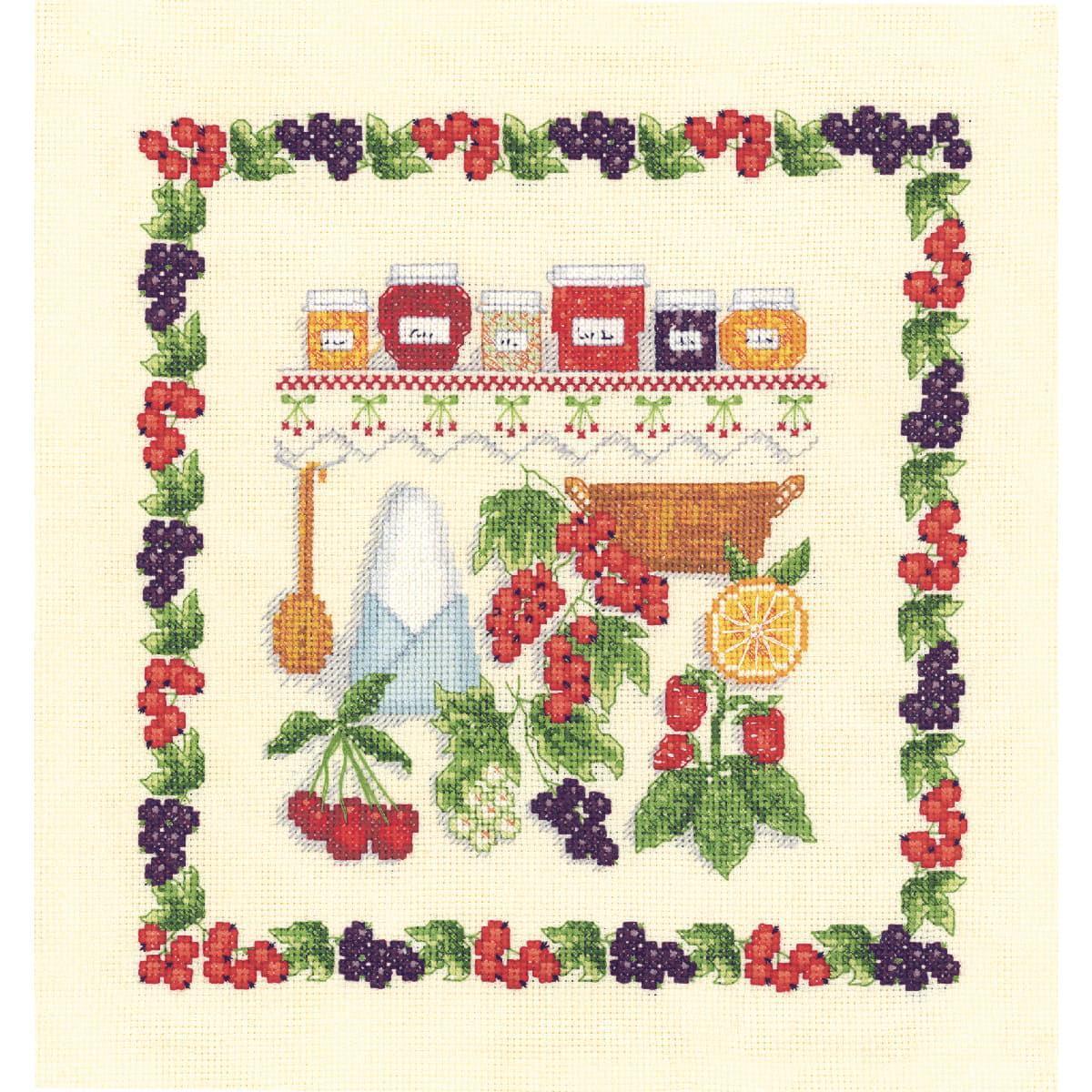 Le Bonheur des Dames counted cross stitch kit ""Jams I"", 18,5x25cm, DIY