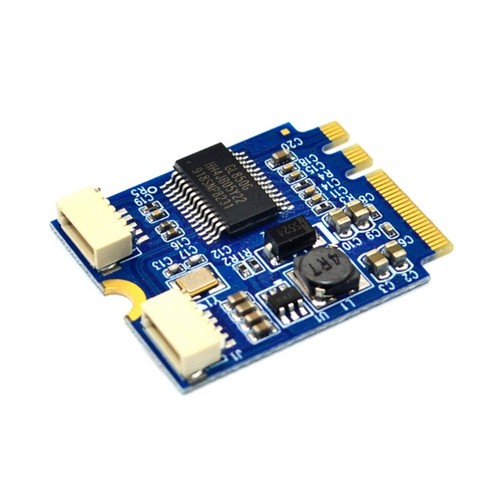 USB2.0 Expansion Board for M.2 for key AE to Dual-port Interface for Motherboard - Afbeelding 5 van 9